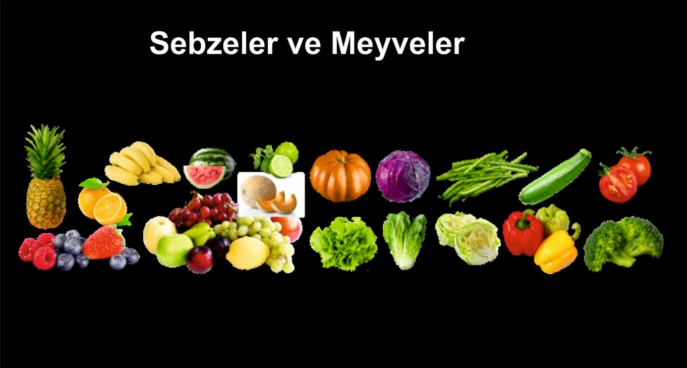 Vegetables and fruits