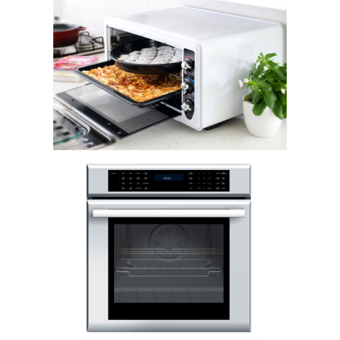 Microwave, oven, Refrigerator and  Cutlery