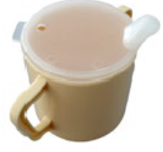 Double-handled tumbler with spout